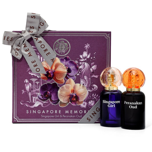 Gift pack with 1 singapore girl perfume and 1 peranakan oud. a good gift or a couple