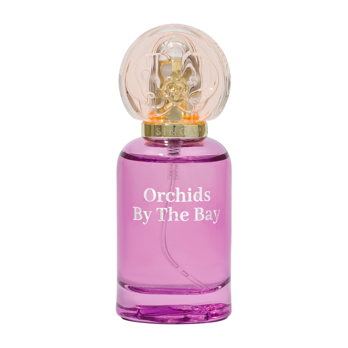 Orchids By the bay  perfume bottle from singapore memories in pink color