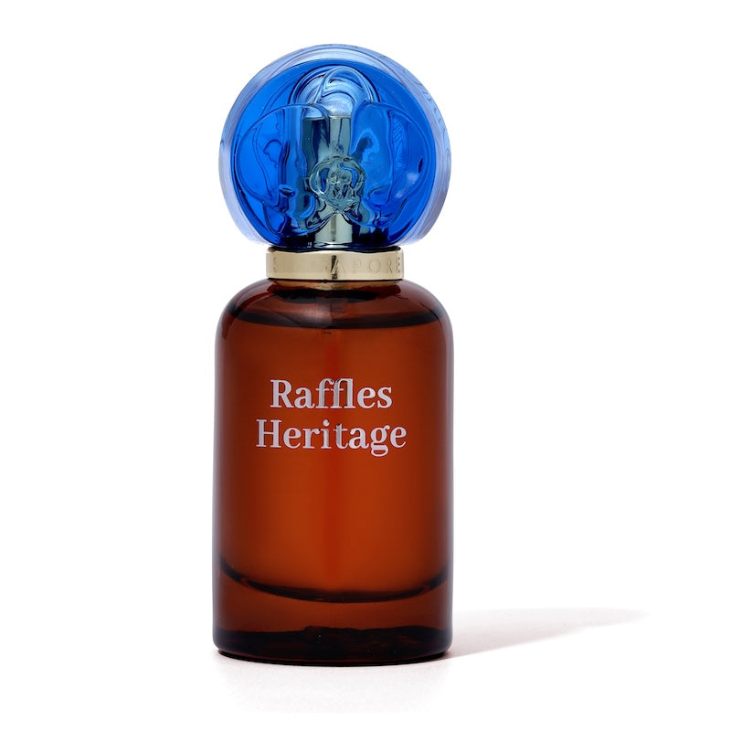 Raffles Heritage Perfume bottle a lovely male scent by singapore memories