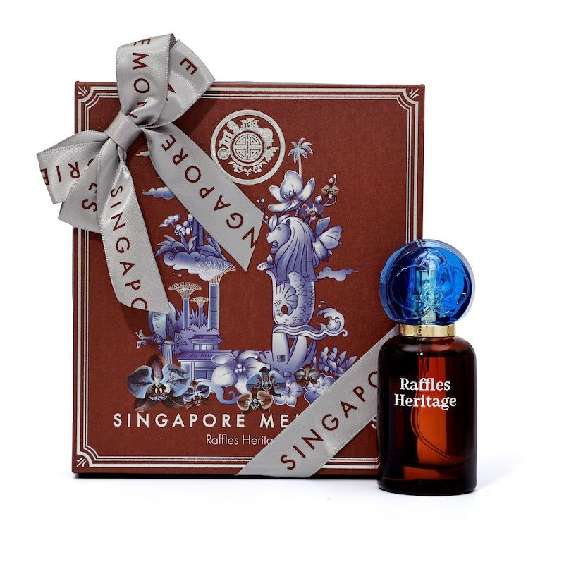 Raffles Heritage Perfume gift pack a lovely male scent by singapore memories