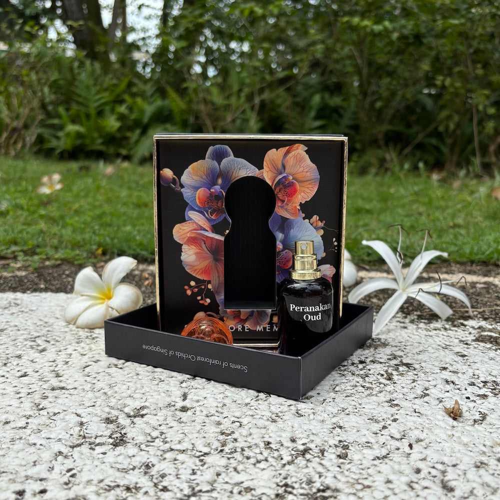 Luxury Perfume Inspired by Peranakan Culture – Peranakan Oud with Cardamom, Jasmine, Amber & Oud | Elegant Singapore Gift for All