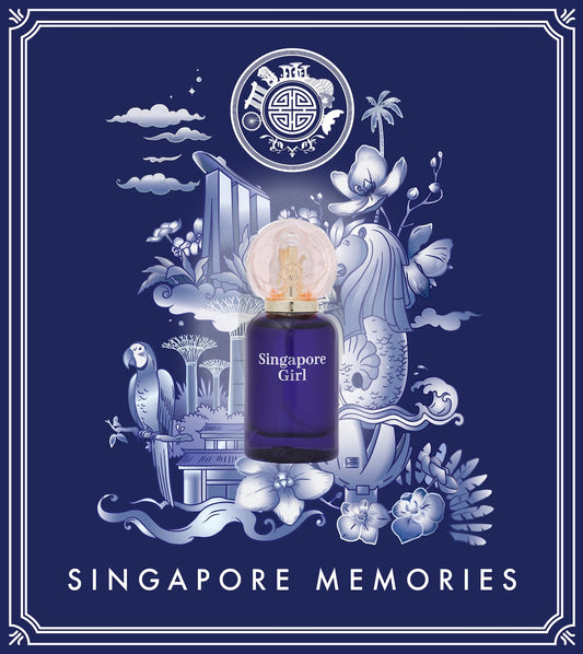 singapore girl gift pack perfume with merlion and singapore symbola
