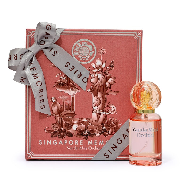 orchid scent, orchid perfume of singapore memories gift pack