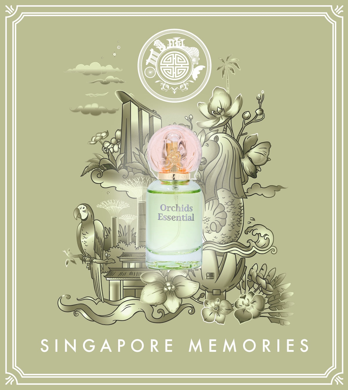 perfume gift of singapore, orchid essential gift pack by singapore memories