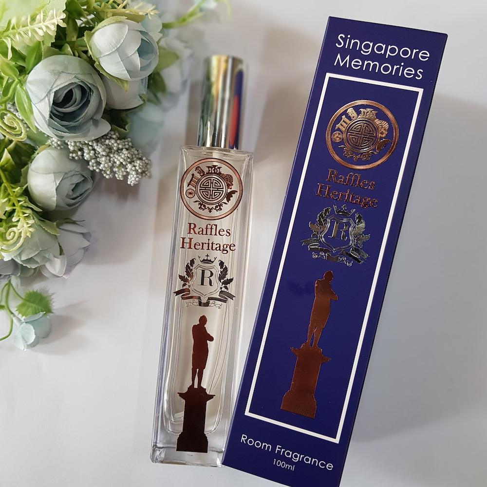 raffles perfume freshener heritage premium gift hotel orchid home Aroma room diffuser candle essential oils by Singapore memories a perfect singaporean gift