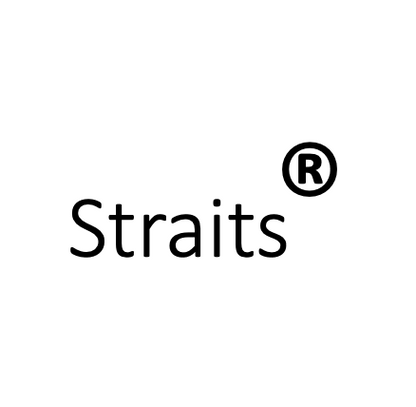 Text showing trademark for straits