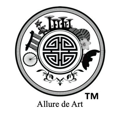 A logo of Singapore memories with text describes Allure de Art showing Tm for trademark symbol