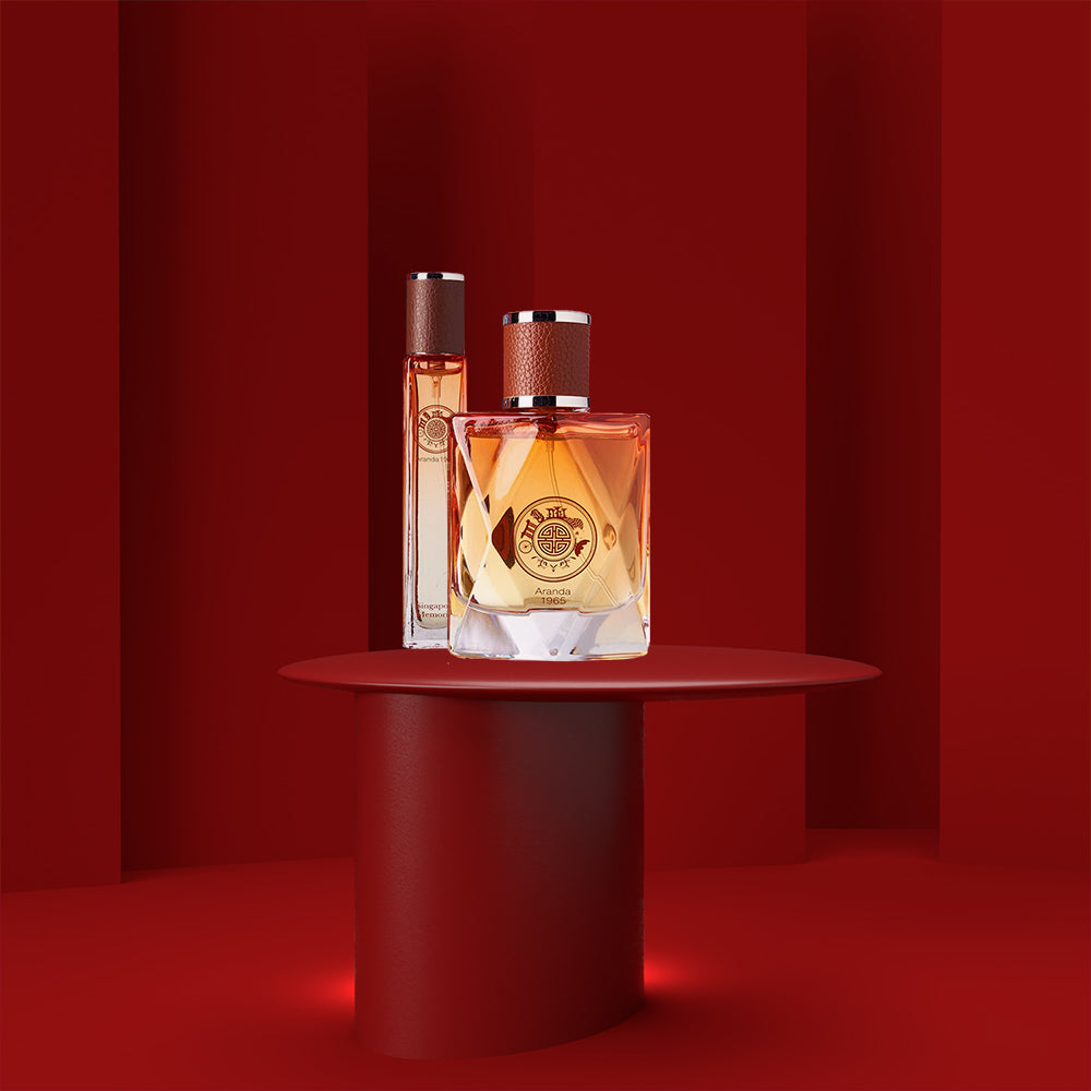 Aranda 1965 Homme 100ml, a Singapore Souvenir, encapsulates a masculine scent inspired by visionary leaders and Aranda orchids.