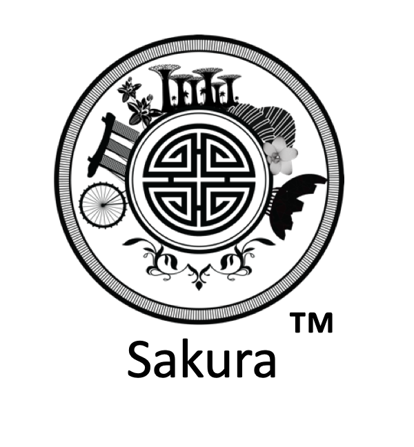 sakura trademark with a circle logo showing singapore icons