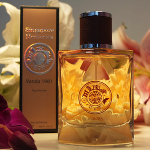 Perfume Singapore Collections Online : Singapore Memories , Vanda 1981 , Orchid smell of Vanda Miss Joaquim
